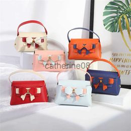 Gift Wrap Pu Leather Gift Bags Bow Ribbon Packaging Bag Wedding Favour Distributions Bags Baby Birth Candy Packaging Box Mini Handbag x1007