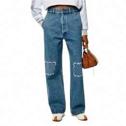джинсы Женские High Street Дизайнерские брюки с открытой вилкой Узкие капри Джинсовые брюки Теплые джинсовые брюки для похудения Модный бренд Женская одежда U1ZO #