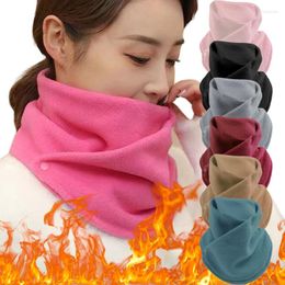 Scarves Women Winter Fleece Neck Scarf Thicken Warmth Autumn Sleeve For Men Plush Double Layer Neckerchief Ring