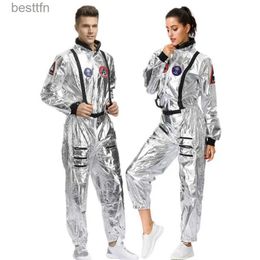 Theme Costume Astronaut Come for Couples Space Suit Role Play Dress up Pilots Uniforms Halloween Cosplay Party JumpsuitL231007