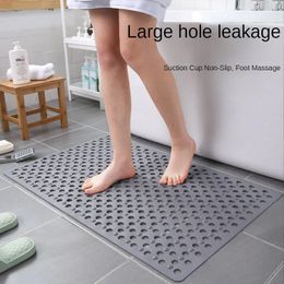 Bath Mats Bath Anti-slip Elderly and Children Anti-fall Massage Foot Mat Waterproof Toilet Shower Hollow Floor Mat Bathroom Supplies 231007