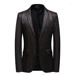 Men's Suits Suit High-End Brand Casual Autumn Thin Korean Style Slim Fit Small British Business Striped Jacket