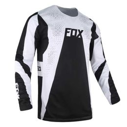 2023 Men's T-shirts Fox Summer Quick Drying Breathable Lowering Mountain Bike Uniform Outdoor Sweatshirt