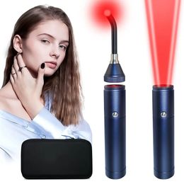 Face Care Devices Red Light Therapy Device Cold Sore Canker Treatment Infrared Wand for Mouth Nose Ear Knee Feet Hands Ankle 231007