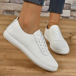 Slippers White Round Toe Oxford Sport Women Sneakers Shoes Autumn 2023 Flats Platform Comfortable Work Walking Casual 231006