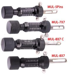 AKK Tools MUL-5 PIN MUL-7X7 MUL-7X8 MUL-8X7 C Flat Key Tool 7 Pin 8 PIn 8-Bead 7-Bead Locks Lock Pick Set Locksmith Tools