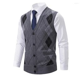 Men's Vests Men Autumn Sweater Cardigan Waistcoats High Quality Male Business Casual Sleeveless Sweaters Winter Outwear 4X