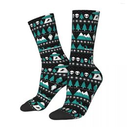 Men's Socks All Seasons Crew Stockings Paranormal Christmas Sweater Harajuku Long Accessories For Men Women Gifts