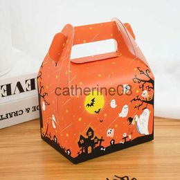 Gift Wrap 12Pcs Halloween Gift Box Witch Ghost Cookie Candy Boxes Halloween Decoration Trick Or Treat Kids Gift Snack Packaging Supplies x1007