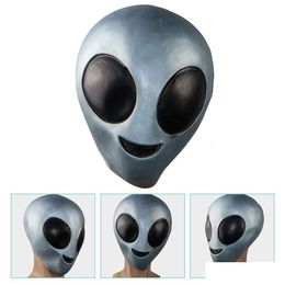 Party Masks Py Alien Cosplay Head Mask Fancy Dress Novelty Halloween Fl Face 230905 Drop Delivery Home Garden Festive Supplies Dhomv