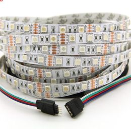 High Birght 5M 5050 Led Strips Light Warm White Red Green RGB Flexible 5M Roll 300 Leds 12V outdoor Ribbon180Q