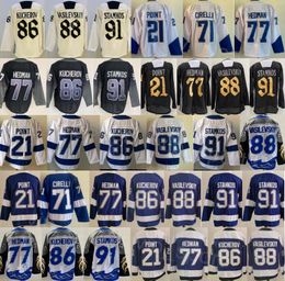 Mens Hockey 91 Steven Stamkos Jersey Reverse Retro 21 Brayden Point 77 Victor Hedman 86 Nikita Kucherov 88 Andrei Vasilevskiy Stadium Series Heritage Classic