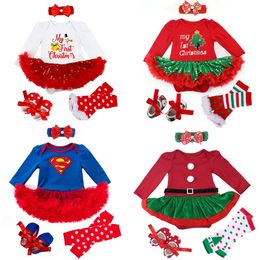 Clothing Sets Born Clothing 0-3 Months Baby girl Costume Romper Baby Clothes Party Dress Christmas Girl Bebe Clothing Children Infant Dress 231006