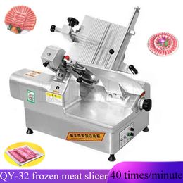 Commercial Electric Mutton Slicer Stainless Steel For Frozen Meat Ham Beef Vanilla Mutton Roll Cutting Machine