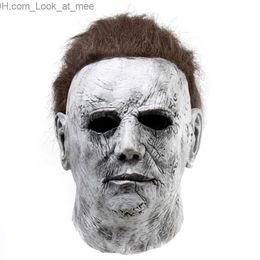 Party Masks Halloween Michael Myers Killer Mask Horror Cosplay Costume Prop Latex Horror Scary Masks Carnival Masquerade Party Costume Prop Q231007