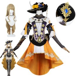 Game Genshin Impact Navia Cosplay Costume Carnival Halloween Costumes Party Clothingcosplay