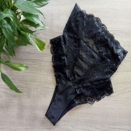 Women Underwear Fashion Sexy Hollow Out Lace Plus Size Intimates Clothing for Female Panties Briefs 239I