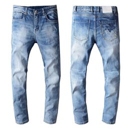 Latest Listing Mens Designer Jeans Fashion Straight Black Drape Biker Slim-leg Jean s Luxury Pants Distressed Trousers Top Quality255S