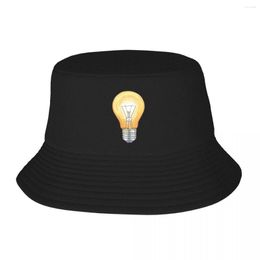 Berets Lightbulb Moment Bucket Hat Panama For Man Woman Bob Hats Outdoor Fisherman Summer Beach Fishing Unisex Caps