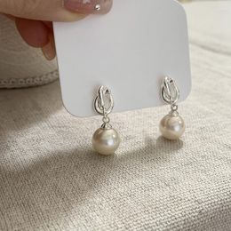 Stud Earrings Korean Design Bowknot Pearl Earring For Women Girl Wedding Trendy Jewellery Eh1087