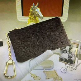 Original designers Key Wallets Women Metal Keychain Leather keybag Mini Coin Purse Fashion Man with box Dust Bag baiying247Z