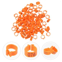 Other Bird Supplies 100 Pcs Pigeon Anklet Leg Band Foot Ring Baby Accessories Identification Rings Plastic Tags