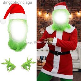 Theme Costume Halloween Christmas masks and gloves for adults children and Santa Claus role-playing comes props and decorationsL231008