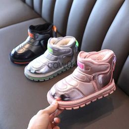 Boots 2023 Winter New Children's Waterproof Snow Boots Boys' School High Top Cotton Boots Girls' Comfortable Warm Shoes 1-15 Years Old x1007
