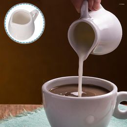 Dinnerware Sets 4 Pcs Turkish Coffee Sauce Spoon Kitchen Container Mini Milk Jug Foam Creative White Ceramic Holder Lovers
