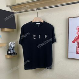 2021 Designer t shirts Mens Womens T-Shirts polo Black white chessboard Man Paris Fashion T-shirt Tees Street Short Sleeve luxurys261k