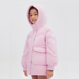 Down Coat BOSIDENG Kids Jacket For Girls Outerwear Jackets Winter Overalls Children Clothes