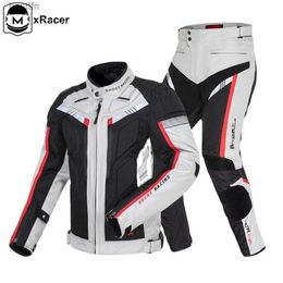 Others Apparel Four Season Summer Motorcycle Cycling Clothing Moto Durable Universal Split Pants Windproof Sports Outdoor Motocross Jacket SuitL231007