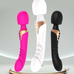 adult sex toys for women 10 Mode Single Head Vibrator Women's Sex Toys New Silicone Shock Av Stick Masturbation Appliance Soft Massage