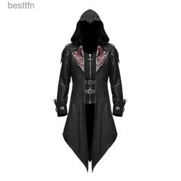 Theme Costume Medieval Steampunk Tailcoat Halloween Comes for Men Renaissance Pirate Vampire Gothic Jackets Vintage Warlock Frock CoatL231007