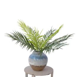 New Artificial Plants Fake Fern Palm Decorations Plant Artificial Palm Tree Stem Green Wall Decoration Fake Greenery Plant