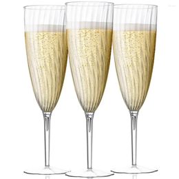 Disposable Cups Straws 16pcs Plastic Shower For Flutes Wedding Perfect Champagne Glasses Oz Clear And 6 Party