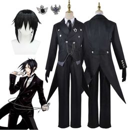 Anime Black Butler Sebastian Michaelis Cosplay Costume Halloween for Woman Men Clothescosplay