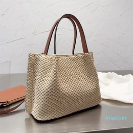 2023-designer bag the tote bag Ladies Straw weaving totes Luxury handbag Fashion Classic Large Capacity handbags