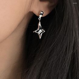 Stud Earrings Irregular Zircon Metal Star Shaped For Women's Fashion Design Personalised And Minimalist Temperament