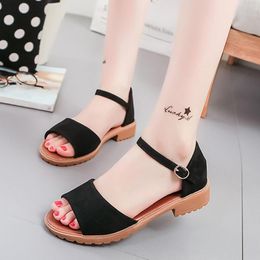 Sandals For Women Ladies Shoes Casual Fashion Solid Square Bohemian Heels Women's