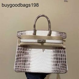 Himalayans Handbags Genuine Leather Handmade Crocodile Skin Bag 30cm Womens Large Handbag the Same Have Logo