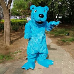 2024 blue beaver Mascot Costumes Halloween Cartoon Character Outfit Suit Xmas Outdoor Party Outfit Unisex Promotional Advertising Clothings