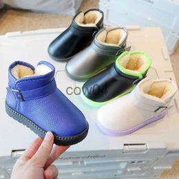 Boots Children Snow Boots for Boys Fashion Thick Cotton Shoes Kids Ankle Boots Warm 2023 Autumn Winter Anti-skid Little Girl Big Boys x1007