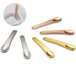 Makeup Tools Metal Cosmetic Skincare Spatula, Mini Mask facial Reusable Scoop, Makeup Beauty Spoons for Cream, Lotions, Moisturiser Rktes