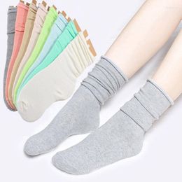 Women Socks 5 Pairs 10 Colors 2023 High Quality Cotton Fashion European Heap Style Brand Womens For Girls