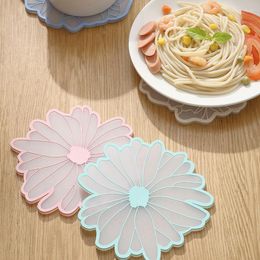 Table Mats Cute Flower Cup Coasters Decoration And Accessories Easy To Use Creative Cartoon Animal Silicone