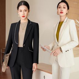 Women's Two Piece Pants 2023 Autumn And Winter High Sense Suit Temperament Office Wear Fashion Leisure Formal