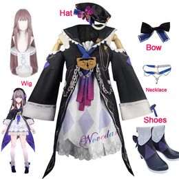 Game Honkai Star Rail Herta Cosplay Plus Size Uniform Suit Black Punk Lolita Dress Cosplay Costume Halloween Party Outfit Womencosplay