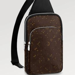 Avenue Sling Bag Mens 5A High quality Designer bag Genuine Leather Shoulder Bags Mans Designers Cross Body Purse Wallet Hobos Handbag Belt Bag Bumbag Waist bag 46344
