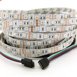 High Birght 5M 5050 Led Strips Light Warm White Red Green RGB Flexible 5M Roll 300 Leds 12V outdoor Ribbon254R